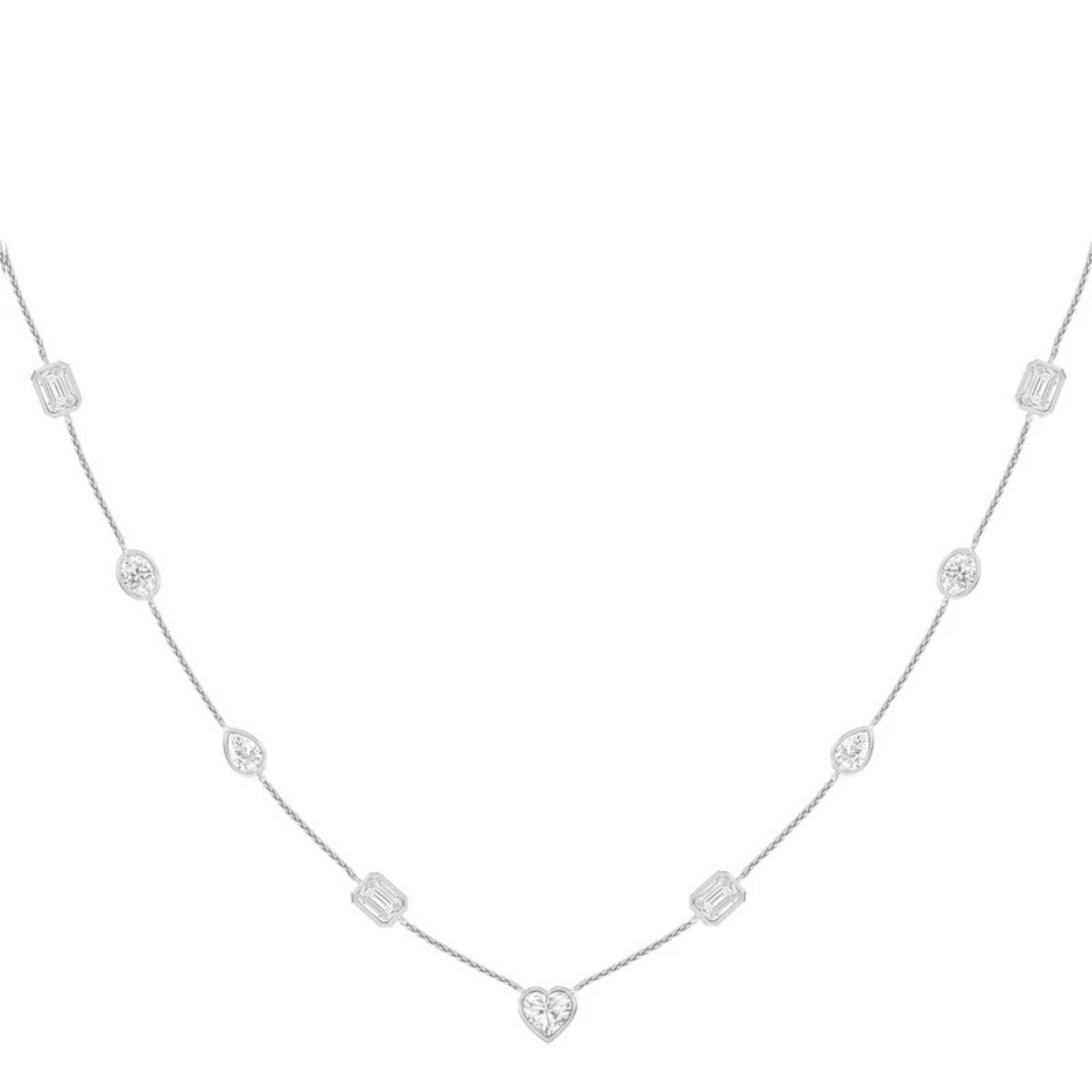 Mix Shape Station Necklace