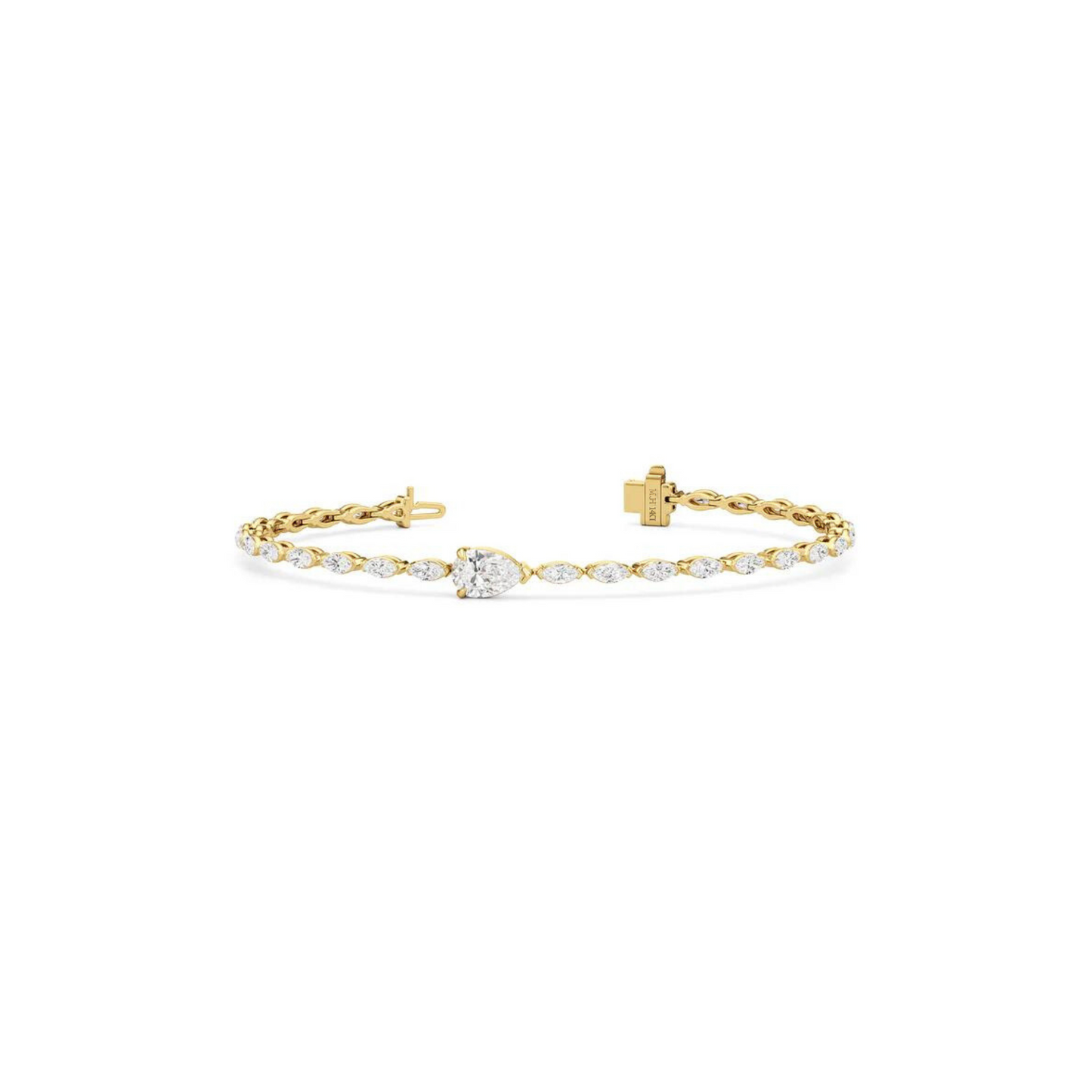 Pear and Marquise Cut Bracelet