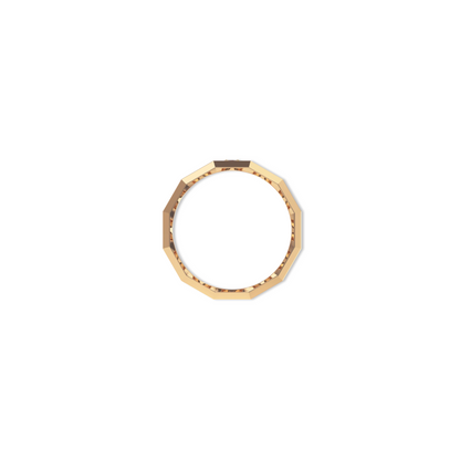 Faceted Diamond band