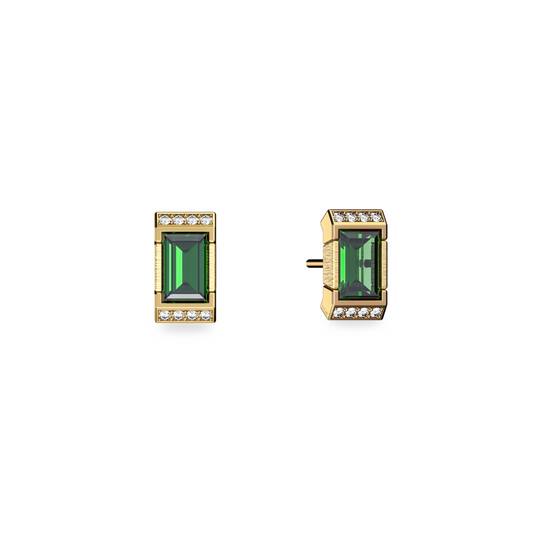 Selene Green Emerald Studs
